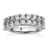 14K White Gold Men's Diamond Ring 3.68ct