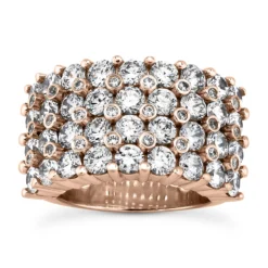 14K White Gold Men's Diamond Ring 5.64ct -Outlet Bijou Lush Store 14k gold mens diamond ring 564ct p 27899 rose 20220426