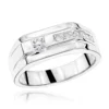 14K White Gold Men's Diamond Wedding Band 0.45ct 8.1mm 1 14K White Gold Men's Diamond Wedding Band 0.45ct 8.1mm -Outlet Bijou Lush Store 14k gold mens diamond wedding band 045ct p 25557 wh