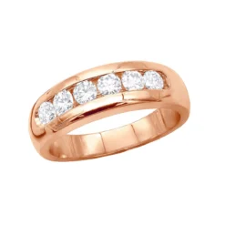 14K White Gold Men's Diamond Wedding Band 0.90ct 6.2mm -Outlet Bijou Lush Store 14k gold mens diamond wedding band 090ct p 25559 ro