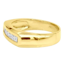 14K Yellow Gold Men's Diamond Wedding Band 1ct 7.4mm -Outlet Bijou Lush Store 14k gold mens diamond wedding band 1ct p 27601 backye