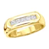 14K Yellow Gold Men's Diamond Wedding Band 1ct 7.4mm -Outlet Bijou Lush Store 14k gold mens diamond wedding band 1ct p 27601 ye