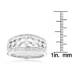 14K White Gold Men's Diamond Wedding Ring 1.54ct -Outlet Bijou Lush Store 14k gold mens diamond wedding ring 154ct p 35185 rulerwh