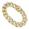 14K Yellow Gold Miami Cuban Link Chain Diamond Bracelet For Men 11.05ct -Outlet Bijou Lush Store 14k gold miami cuban link chain diamond bracelet for men 1105ct mainye