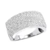 14K White Gold Pave Diamond Wedding Band 0.75ct -Outlet Bijou Lush Store 14k gold pave diamond wedding band 093ct p 41414 wh
