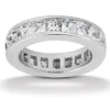 14K White Gold Princess Cut Diamond Eternity Band 3.40ct -Outlet Bijou Lush Store 14k gold princess cut diamond eternity band 340ct p 24924 white 20220426