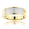 14K Yellow Gold Princess Cut Diamond Men's Wedding Ring 1.50ct -Outlet Bijou Lush Store 14k gold princess cut diamond mens wedding ring 150ct p 6671 ye