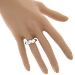 Solitaire 14K White Gold Princess Cut Diamond Wedding Band 0.25ct -Outlet Bijou Lush Store 14k gold princess cut diamond wedding band 025ct p 7008 bodwh