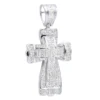 14K White Gold Princess & Round Diamond Cross Pendant 2.28ct -Outlet Bijou Lush Store 14k gold princess round diamond cross pendant 228ct p 6597 20220918