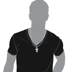 14K White Gold Princess & Round Diamond Cross Pendant 2.28ct -Outlet Bijou Lush Store 14k gold princess round diamond cross pendant 228ct p 6597 body white