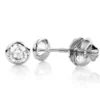 14K White Gold Round Diamond Bezel Stud Earrings 0.50ct -Outlet Bijou Lush Store 14k gold round diamond bezel stud earrings 050ct p 7058 wh