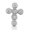14K White Gold Round Diamond Cross Necklace 0.18ct -Outlet Bijou Lush Store 14k gold round diamond cross necklace 018ct p 26541 white 20220426