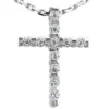 14K White Gold Round Diamond Cross Pendant 0.55ct 16.4mm 1 14K White Gold Round Diamond Cross Pendant 0.55ct 16.4mm -Outlet Bijou Lush Store 14k gold round diamond cross pendant 055ct p 26548 white 20220426