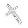 14K White Gold Round Diamond Cross Pendant By Luxurman 0.59ct -Outlet Bijou Lush Store 14k gold round diamond cross pendant 059ct p 26564 wh