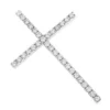 14K White Gold Round Diamond Cross Pendant 0.72ct -Outlet Bijou Lush Store 14k gold round diamond cross pendant 072ct p 6569 wh
