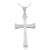 14K White Gold Round Diamond Cross Pendant 1.27ct -Outlet Bijou Lush Store 14k gold round diamond cross pendant 127ct p 26551 white 20220426
