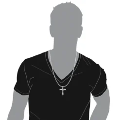 Large 14K Yellow Gold Round Diamond Cross Pendant For Men 2.75ct -Outlet Bijou Lush Store 14k gold round diamond cross pendant 275ct p 26515 bodwh