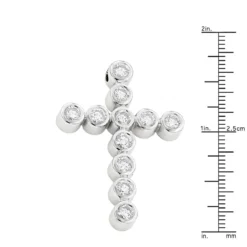 Large 14K Yellow Gold Round Diamond Cross Pendant For Men 2.75ct -Outlet Bijou Lush Store 14k gold round diamond cross pendant 275ct p 26515 rulerwh