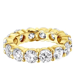 14K White Gold Round Diamond Eternity Band 5.85ct -Outlet Bijou Lush Store 14k gold round diamond eternity band 585ct p 24810 backye
