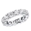 14K White Gold Round Diamond Eternity Band 5.85ct