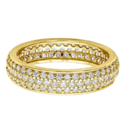 14K White Gold Round Diamond Eternity Ring 1.57ct -Outlet Bijou Lush Store 14k gold round diamond eternity ring 157ct p 24891 backye 20210206