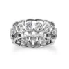 14K White Gold Round Diamond Eternity Ring 2.25ct