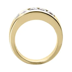 14K White Gold Round Diamond Men's Wedding Band 1.25ct -Outlet Bijou Lush Store 14k gold round diamond mens wedding band 125ct p 25541 back yellow 20220426
