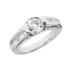 14K White Gold Round Diamond Ring 1.22ct 1 14K White Gold Round Diamond Ring 1.22ct -Outlet Bijou Lush Store 14k gold round diamond ring 122ct p 29695 white