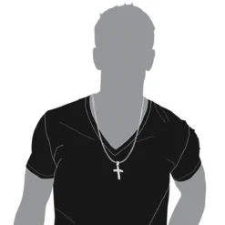 14K White Gold Round Pave Diamond Cross Pendant 0.5ct -Outlet Bijou Lush Store 14k gold round pave diamond cross pendant 079ct p 5826 bodwh