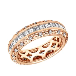 14K White Gold Round Princess Diamond Eternity Band 1.95ct -Outlet Bijou Lush Store 14k gold round princess diamond eternity band 195ct p 6290 ro