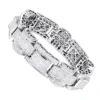 14K White Gold Unique Princess Cut Diamond Bracelet For Men 30ct Luxurman -Outlet Bijou Lush Store 14k gold unique princess cut diamond bracelet for men 30ct by luxurman mainwh
