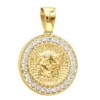 14K Yellow Gold Vintage Versace Style Diamond Pendant Medusa Medallion 2ct -Outlet Bijou Lush Store 14k gold vintage versace style diamond pendant medusa medallion 238ct ye