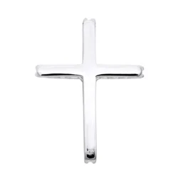 14K White Gold VS Diamond Cross Pendant For Men & Women 1.6Ct -Outlet Bijou Lush Store 14k gold vs diamond cross pendant for men women 16ct 000798 backwh