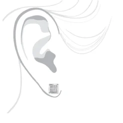 14K White Gold Invisible Set Princess Diamond Stud Earrings 0.55ct -Outlet Bijou Lush Store 14k invisible set princess diamond stud earrings 060ct p 6163 bodwh