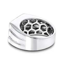 14K White Gold Men's Diamond Cross Ring Square Shape 0.61ct 11 14K White Gold Men's Diamond Cross Ring Square Shape 0.61ct -Outlet Bijou Lush Store 14k mens diamond cross ring 061ct p 40408 backwh