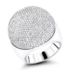14K White Gold Pave Diamond Dome Ring 2.2ct 2 14K White Gold Pave Diamond Dome Ring 2.2ct -Outlet Bijou Lush Store 14k pave diamond dome ring 259ct p 42946 wh