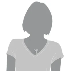 14K White Gold Mini Diamond Angel Pendant 0.7ct Small Baby Angel Charm -Outlet Bijou Lush Store 14k solid gold mini diamond angel pendant 07ct small baby angel charm 3