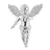 14K White Gold Mini Diamond Angel Pendant 0.7ct Small Baby Angel Charm 2 14K White Gold Mini Diamond Angel Pendant 0.7ct Small Baby Angel Charm -Outlet Bijou Lush Store 14k solid gold mini diamond angel pendant 07ct small baby angel charm wh