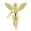 14K Yellow Gold Yellow Diamond Angel Pendant Mini Religious Charm 0.7ct -Outlet Bijou Lush Store 14k solid gold yellow diamond angel pendant mini religious charm 07ct 1