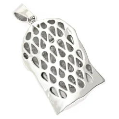 14K White Gold Round Diamond Jesus Head Pendant For Men 1.8ct -Outlet Bijou Lush Store 14k white gold round diamond jesus head pendant 180ct p 6158 backwh