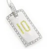 14K White Gold White Yellow Diamond Number 10 Dog Tag Pendant 1.60 2 14K White Gold White Yellow Diamond Number 10 Dog Tag Pendant 1.60 -Outlet Bijou Lush Store 14k white yellow diamond number 10 dog tag pendant 160 p 6372 wh