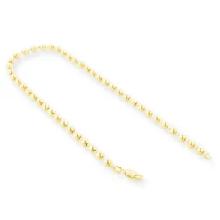 Men's 14K Yellow Gold Ball Chain Bracelet 5mm 7.5in-9in