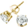 14K Yellow Gold Earrings Round Diamond Studs 0.33ct -Outlet Bijou Lush Store 14k yellow gold earrings round diamond studs 033ct p 5633