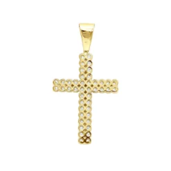 1.5ct Diamond Cross Pendant 10K White Gold For Men And Women -Outlet Bijou Lush Store 15ct diamond cross pendant in 10k gold for men and women 000955 backye