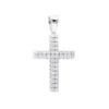 1.5ct Diamond Cross Pendant 10K White Gold For Men And Women -Outlet Bijou Lush Store 15ct diamond cross pendant in 10k gold for men and women 000955 mainwh