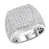 1.75ct Diamond Affordable Sterling Silver Pinky Ring For Men