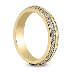 18K White Gold Diamond Eternity Band 0.80ct 4.3mm -Outlet Bijou Lush Store 18k gold diamond eternity band 080ct p 30502 back yellow 20220420 20220426