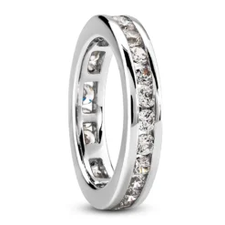 18K White Gold Diamond Eternity Band 1.20ct 4.2mm -Outlet Bijou Lush Store 18k gold diamond eternity band 120ct p 30494 back white 20220426