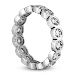 18K White Gold Diamond Eternity Band 1.60ct -Outlet Bijou Lush Store 18k gold diamond eternity band 160ct p 30458 back white 20220426