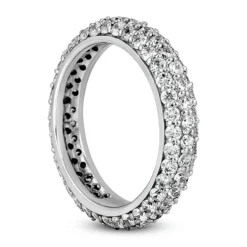 18K White Gold Diamond Eternity Band 1.70ct -Outlet Bijou Lush Store 18k gold diamond eternity band 170ct p 30500 back white 20220426